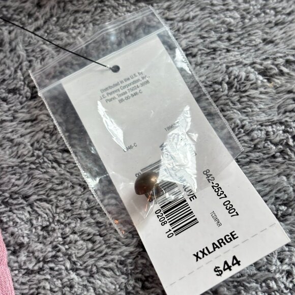 ANA Womens Top Size 2XL Mauve Whimsical Fairy Ruffle Lace Western Crinkle 18679 - Picture 7 of 9